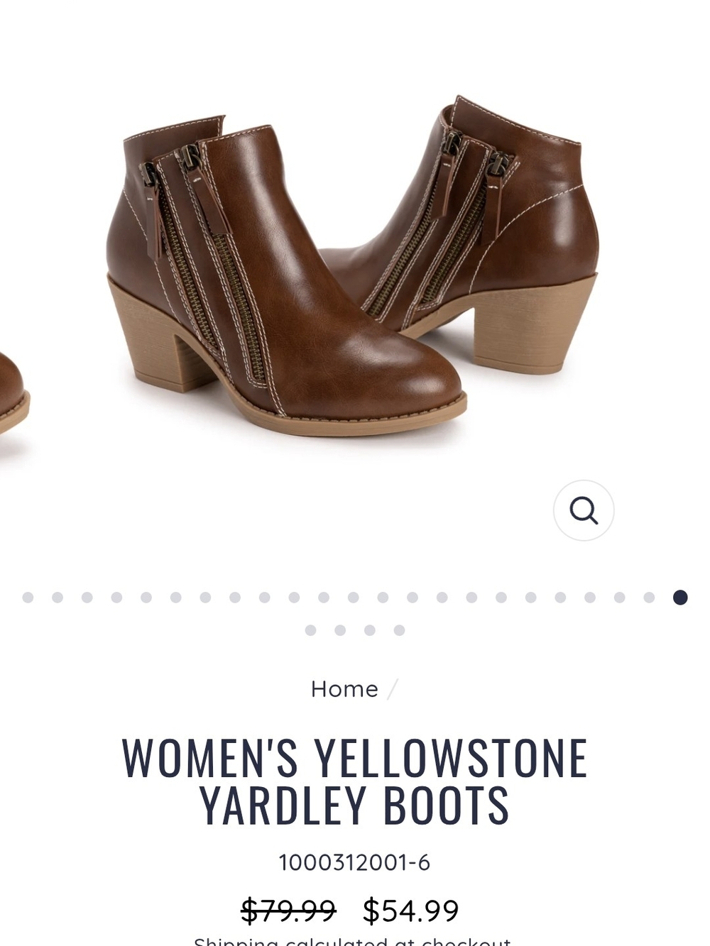 Yardley Women's Brown Ankle Boots 6 1/2